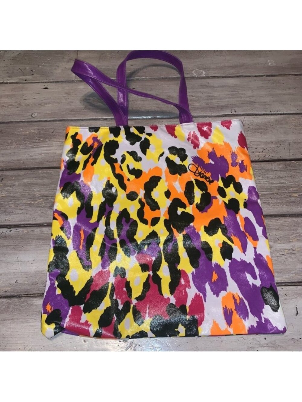 DVF leopard print coated tote bag - Picture 5 of 9